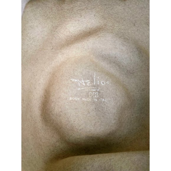 Vintage 1960s Felted Wool Bucket Hat Rhinestone Pearl Band Helios Jan Leslie - Picture 7 of 16